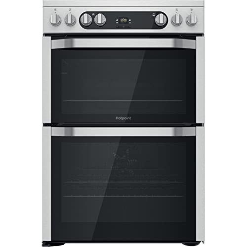 Hotpoint 60cm Double Oven Electric Cooker - Stainless Steel