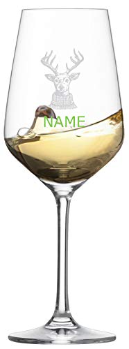 Schott Zwiesel Weisweinglas [Taste] - Weihnachtsmotiv + Individueller Wunschname - MeinGlas (Xmas Motiv 05)