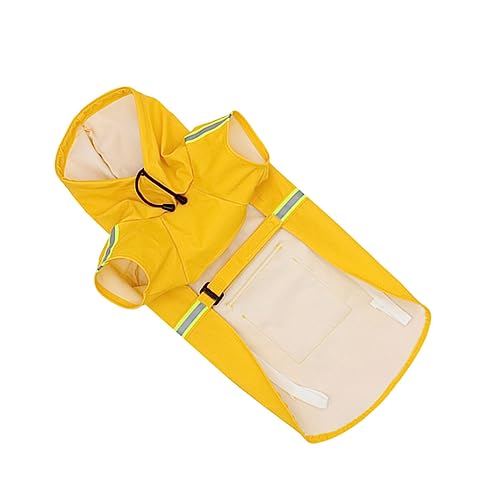 Yardwe Reflective Dog Raincoat Waterproof Pet Hooded Rain Jacket for Small Dogs XXL