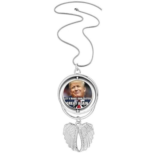 Collier avec pendentif ailes d'ange American Ridiculous Great President aux finitions ciselées