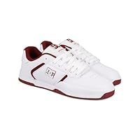 DC Shoes Central, Zapatillas Hombre, White Purple Wine, 42.5 EU