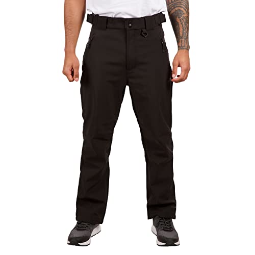 Trespass Hemic S/Shell Pantalón, Hombre, Negro (blx), M