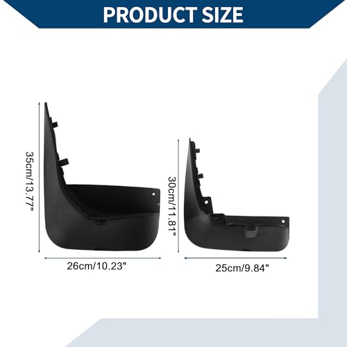 Image of Mud Flaps Splash Guards W /Mount Accessories for Mercedes-Benz S Class 2008-2014 Front and Rear Mud Guards 1 Set