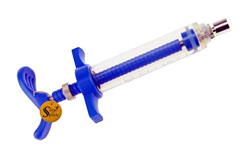 Sage Square Adjustable Hand Feeding Syringe for Birds, Puppy, Kitten, Dog, Cat, Hamster (30 ml) (1 Piece) 3