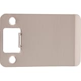 Round Corner Extended Lip Strike Plate, 2-1/4' x 3', (3-1/2' Overall Length), Satin Nickel by Stone Harbor Hardware