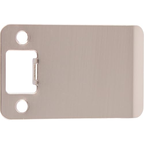 Round Corner Extended Lip Strike Plate, 2-1/4