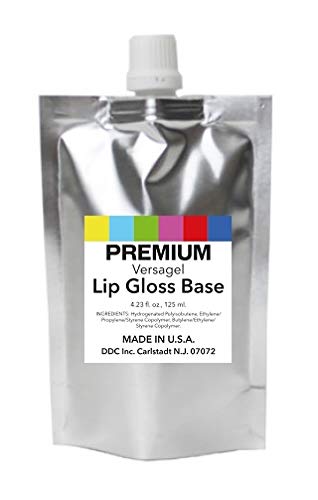 DDCI Versagel Lip Gloss Base Clear (4.23 Fl. oz, 125 ml.) for DIY Beauty and Cosmetics MADE IN U.S.A.