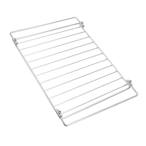 ROMISBABA Estante Telescópico para Horno Eléctrico Rejilla de Acero Inoxidable Resistente Altas Temperaturas Malla de Parrilla para Barbacoa y Práctico y Duradero Compatible con Hornos
