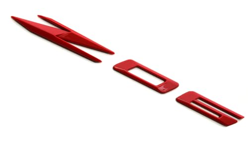 Image of 2Pcs Z06 Emblems 3D Badge Nameplate Letter Compatible with 2023-2024 C8 85623536 OEM Size (Red)