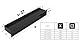 Kamingitter LUFT- Schwarz 6x20 - KRATKI