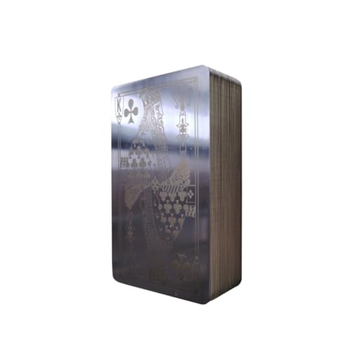 54 cartas de póker metálicas de acero inoxidable 304 miniatura 3