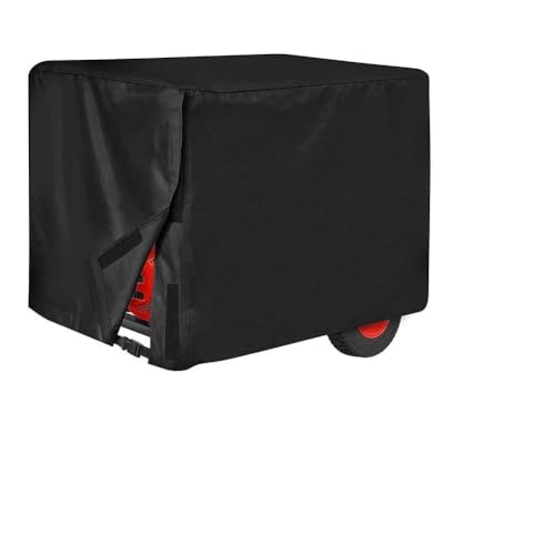 Helilyco Generator Cover 210D Waterproof for 3000-5000W (26" x 20" x 20") with PVC Coating, Double Stitched Seams, Elastic Hem and Ventilation for Outdoor Use