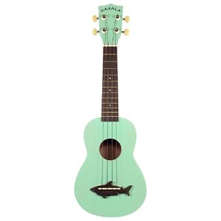 Kala MK-SS-GRN Makala Shark Soprano Ukulele – Surf Green Bundle with Gig Bag, Tuner, Austin Bazaar Instructional DVD… - Les Beatles, Paul McCartney, John Lennon, RIngo Starr, George Harrison Kala MK-SS-GRN Makala Shark Soprano Ukulele - Surf Green Bundle with Gig Bag, Tuner, Austin Bazaar Instructional DVD… – Image 2