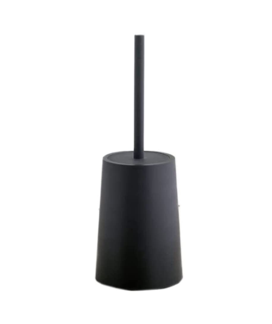Cepillos de Inodoro de plástico, Juego de cepillos para Inodoro, Cepillo y Soporte, cepillos para Inodoro, Cepillo de baño, Cepillo de Limpieza, Cepillo de baño (Negro)