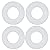 4pcs 1131496 Flush Valve Seal Kit, for Kohler 0.05 x 3.00 x 3.00 inches, Whiter
