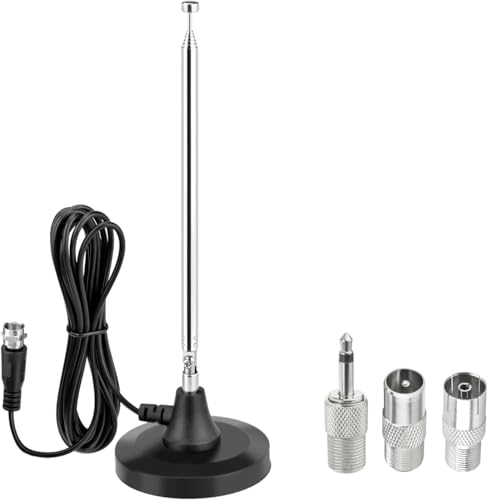 Antenne FM à gain stable Superbat pour récepteur stéréo avec câble d'extension 3m