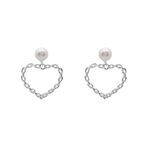 Boucles d'oreilles perle 8mm argent 925 anti-allergie pour lobes sensibles