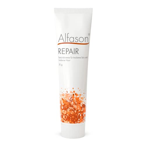 Preisvergleich Produktbild Alfason Repair 50g - feuchtigkeitscreme für sehr trockene und strapazierte haut - tägliche anwendung für gesicht, körper und hände - klinisch getestet frei von parabenen, silikonen und duftstoffen