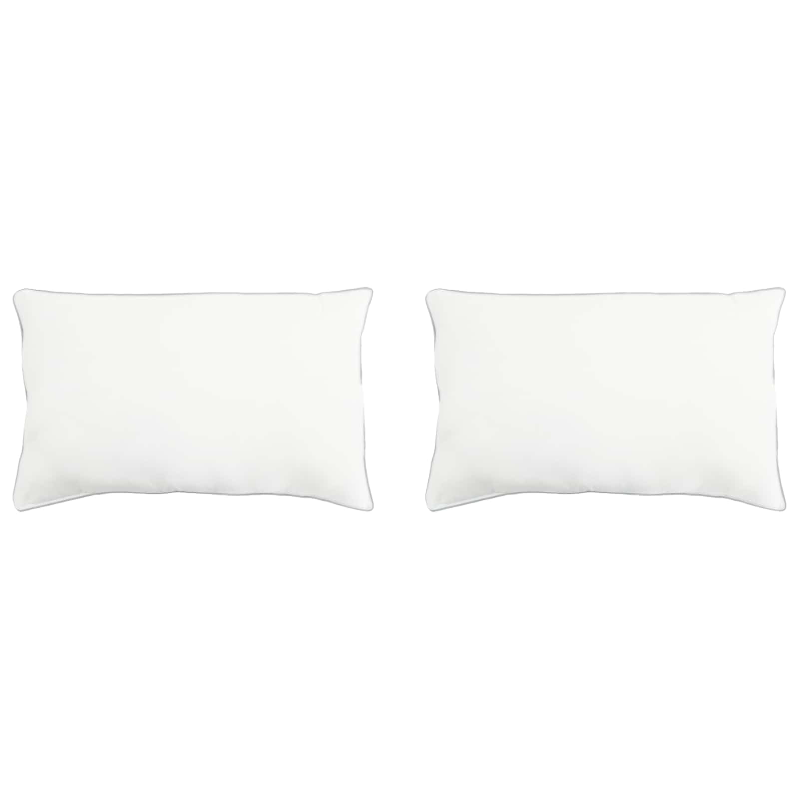 vidaXL Poduszka 2 szt. 60 x 70 cm Włókno bambusowe Biały