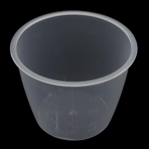 Set de 3 vasos medidores de plástico 160 ml transparentes miniatura 5