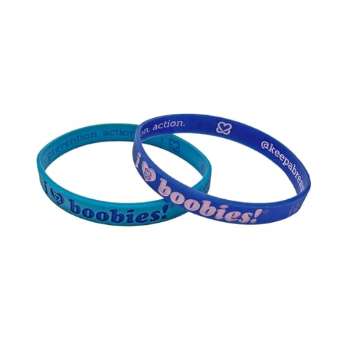 Keep A Breast The i love boobies! Blue Dream Bracelet Pack2