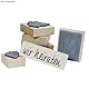 RAYHER HOBBY Rayher Stempel Holz „Danke“, 3 x 7 cm, Holzstempel zum Gestalten von Karten, Umschlägen, Geschenken, Motivstempel, Stempel Einladung Kommunion, Butterer Stempel, 2860100