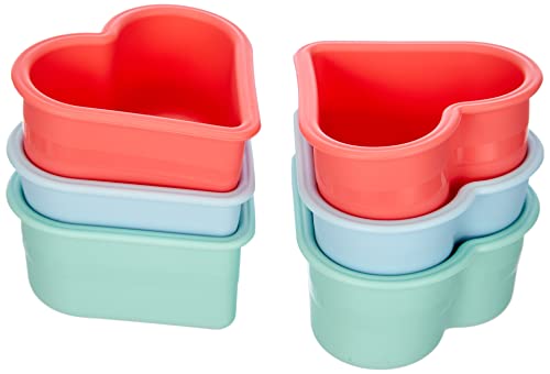Flexiform Herzmuffins 6er Set pastel mix