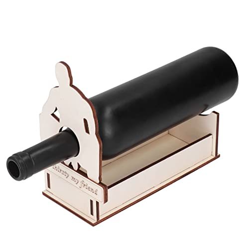Soporte decorativo para vino tinto de madera ligera miniatura 5