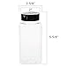 Tosnail 16 Pack 17 Fluid Oz Clear Plastic Spice Jars Spice Containers Spice Bottles Seasoning Organizer with Black Lids