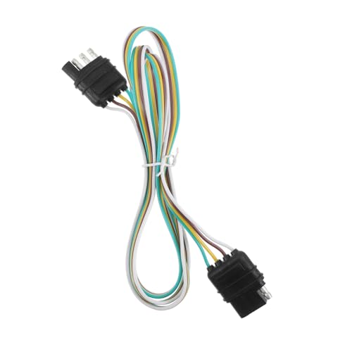 PRETYZOOM Trailer Wire Harness 4 Pin Trailer Connector Waterproof PVC Coating for Outdoor Use
