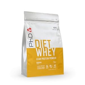 PhD Nutrition Diet Whey Protein Poeder Mager Whey Protein Protein Poeder Laag Suiker Banaan – 1kg (40 porties)