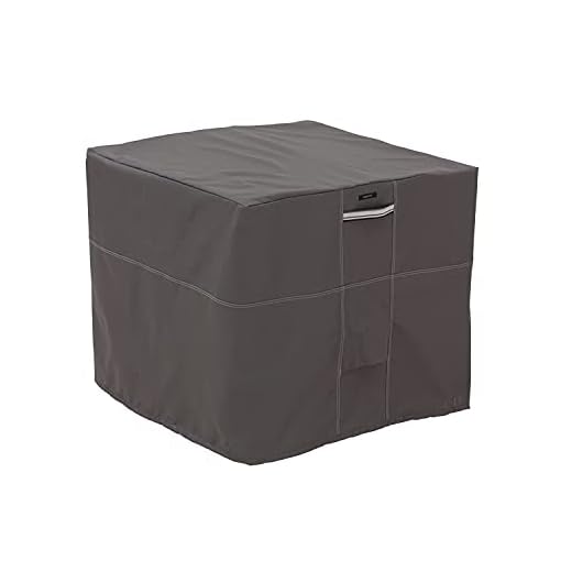 Classic Accessories Ravenna Water-Resistant 34 Inch Square Air Conditioner Cover