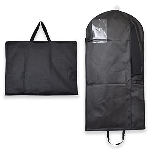[Angel's Closet] ガーメントバッグ 三つ折り 靴も入る コンパクト キャリーバッグ スーツ 持ち運び バッグ ドレスカバー