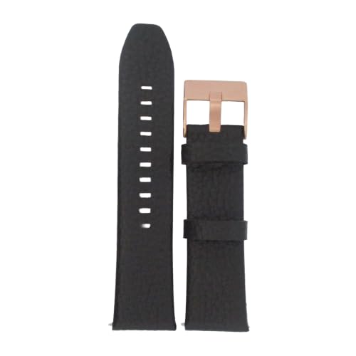 Correa Diesel 24mm de piel negra original para reloj de pulsera de hombre DZ4297