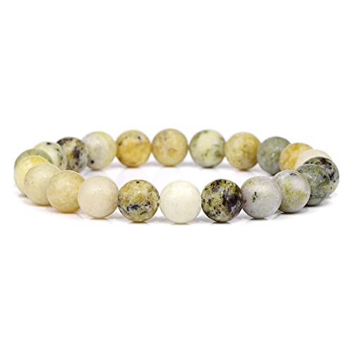 Bracelet en améthyste et œil de tigre 8 mm | Bijou mixte 23 cm
