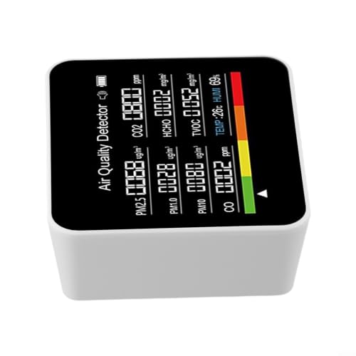 Detector multifunción de calidad del aire TVOC HCHO PM2.5 8