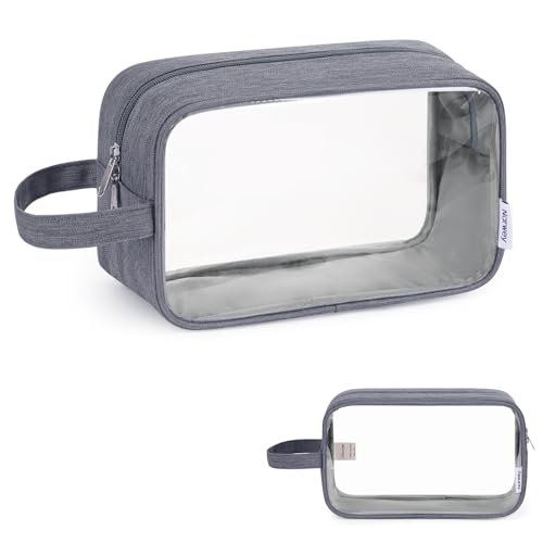 Narwey Personal Item Bag Travel Duffel Bag with Clear Travel Makeup Bag2