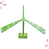 Parliky Juguete Educativo Libélula de Bambú con Base Equilibrio para Niñas Modelo Científico para Desarrollo y Aprendizaje Decoración Infantil Verde