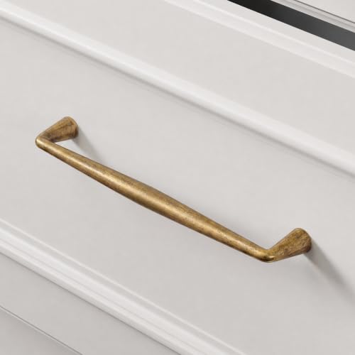 homdiy 30Pack 6-1/4in Vintage Brass Cabinet Pulls Kitchen Cabinet Handles