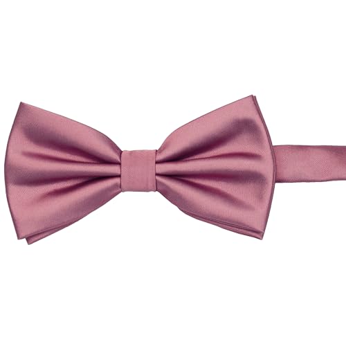 Image of GUSLESON Men's 3-pc Solid Color Bow Tie Gift Set - Double‑Fold Pre-Tied Bow Tie, Pocket Square, Cufflinks - Wedding Formal Party