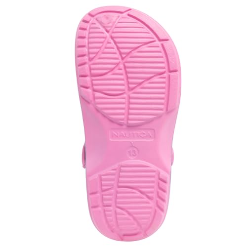 Image of Nautica Kids Clog Sandals - Slip-On Lightweight Water Shoes with Adjustable Heel Strap - Comfortable EVA Slip-Resistant Clogs for Boys & Girls - Toddler & Youth Sizes