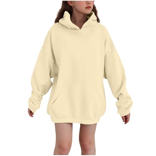 Oversized Hoodies for Teen Girls Boys Classic Pullover Sweatshirt Casual Lightweight Y2k Fall Winter Coat with Pocket
