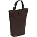 Piel Leather Doulbe Wine Tote, Chocolate, One Size