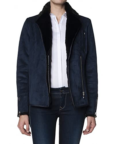 Manteau en peau de mouton avec manchettes zippées style urbain Salsa
