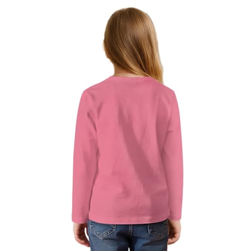 WELLFLYHOM Axolotl Long Sleeve Shirt 5-12T Girls Graphic T-shirt Front Knot Pullover Top Casual Crewneck Tees2