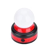 TARSHYRY Linterna LED Portátil Compacta para Acampar Al Aire, Mini Linterna Redonda para Tienda de Campaña, Lámpara Luminosa Ligera para Senderismo y Uso de Emergencia (rojo)