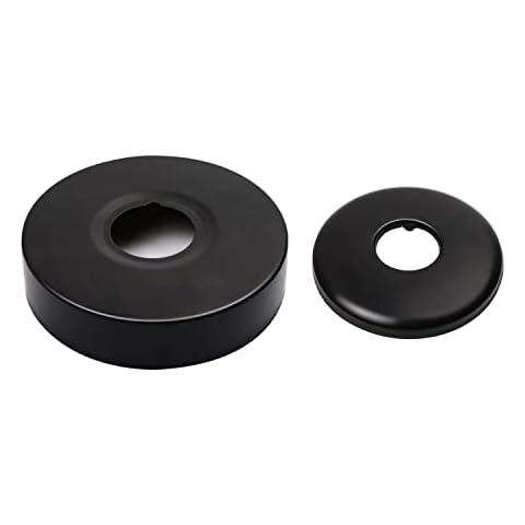 Radiator Pipe Cover, MYLERCT 2-Piece Pipe Covers for 20mm and 25mm Diameter Pipes, Radiator Pipe Collars Made of Stainless Steel for Angle Valves, Shower Heads Cover