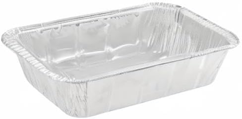 Miniatura 8 de MANCHAP Paquete de 100 bandejas de papel de aluminio para hornear pan, bandejas de papel de aluminio de 8.6 x 4.5 x 2.4 pulgadas para almacenamiento