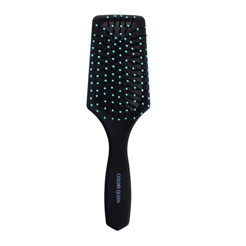 Image of Colors Queen Flat Cushion Hair Brush with Strong & Flexible Bristles | Hair Brush for Men & Women for Grooming, Straightening, Smoothing & Detangling Hair (Flat Cushion Brush)