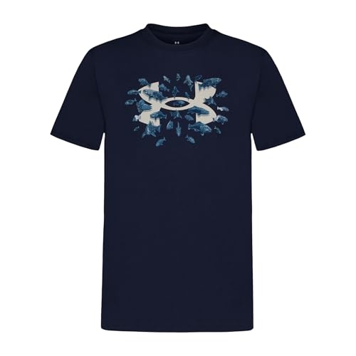 Under Armour UA Swimming Fish TEE, Swimming Navy, YXL